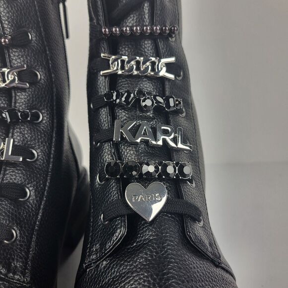 Karl Lagerfeld Paris Everyday Cold Weather Mela Combat Boot 9.5 M - Picture 6 of 11